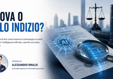 documento legale, lente d'ingrandimento e bilancia della giustizia, con l'avv. Alessandro Rinaldi