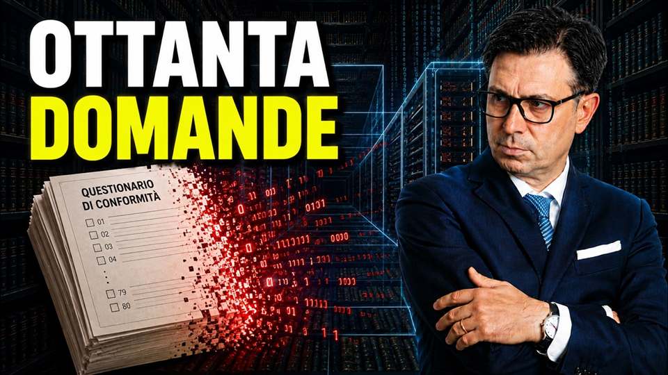 Video dell'Avv. Alessandro Rinaldi sul questionario di conformità dei fornitori